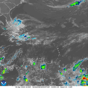 Indomet: Sistema frontal en disipación mantendrá lluvias y tormentas en gran parte del país