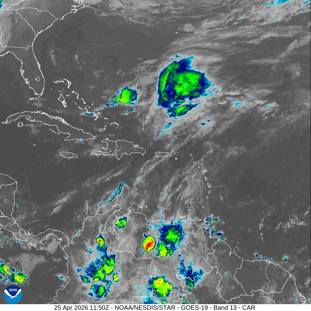 Indomet prevé aguaceros, tormentas eléctricas y ráfagas de viento esta tarde por incidencia de vaguada