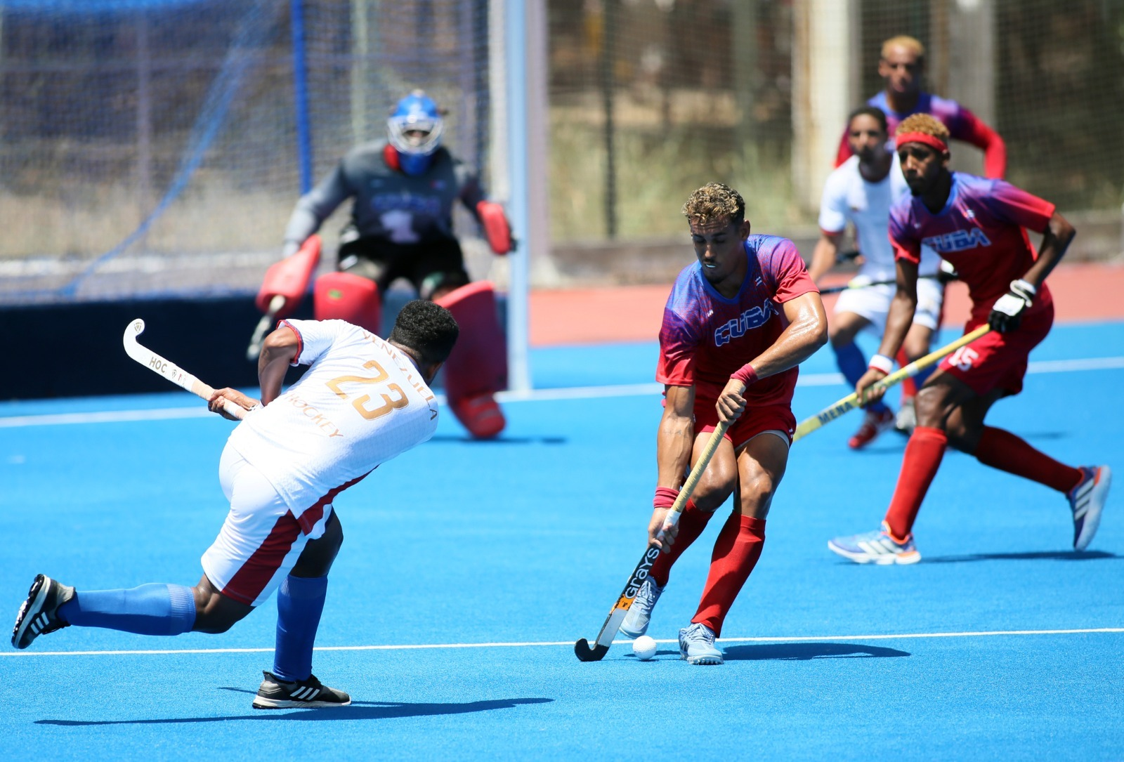 Cuba golea a Venezuela y lidera el grupo B en hockey sobre césped
