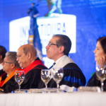 Rector Asjana David envía mensaje de solidaridad a Colombia y Venezuela durante graduación de postgrado de la UASD