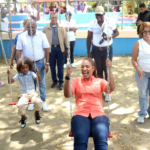 La alcaldesa Betty Gerónimo inaugura parque y cancha en Los Palmares y supervisa obras en distintos sectores