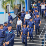 Policía Nacional evacúa en tres minutos a 1,464 agentes durante simulacro de terremoto