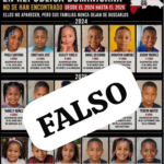 Policía Nacional desmiente supuesta lista de 18 niños desaparecidos entre los años 2024 y 2026 que circula en redes sociales